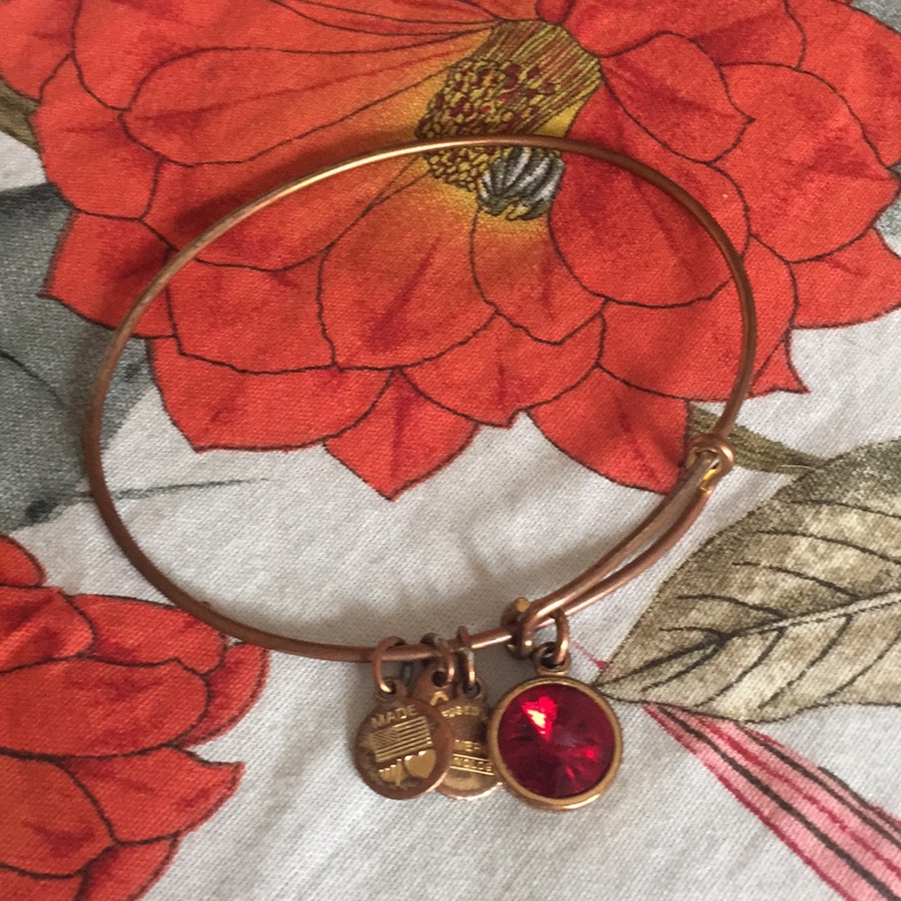Alex and Ani ruby bangle